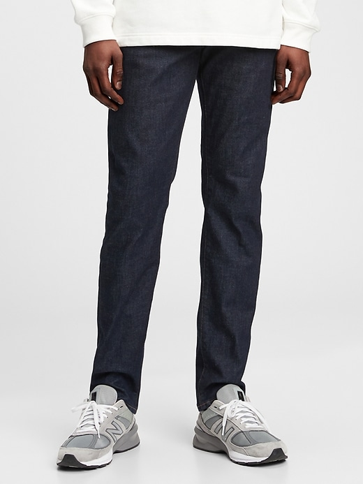 1 of 8 showing, with the color resin rinse of product GapFlex Slim Jeans with Washwell