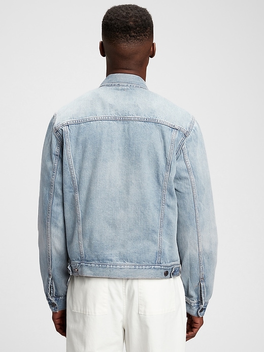 2 of 8 showing, with the color light wash of product Icon Denim Jacket with Washwell