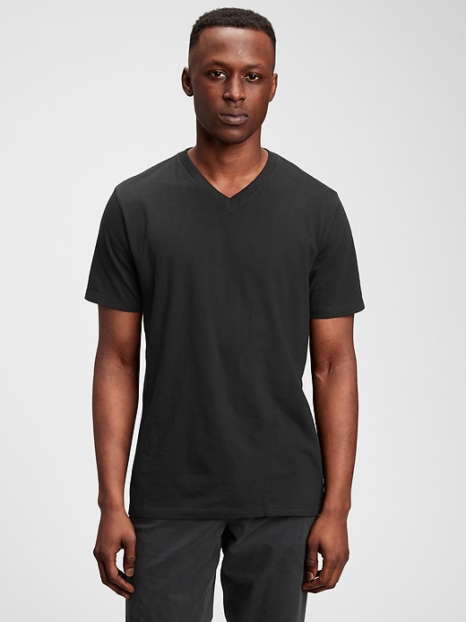 Jersey V-Neck T-Shirt | Gap