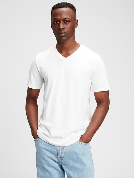 Image number 8 showing, Cotton Classic V T-Shirt