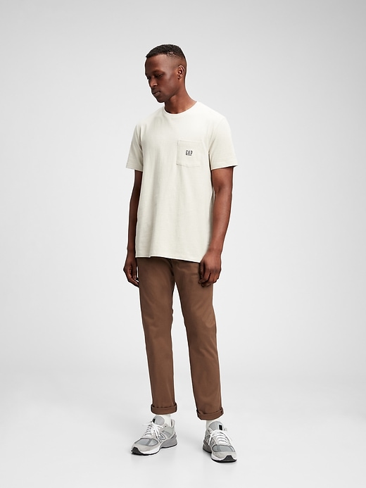 1 of 8 showing, with the color pine bark of product Soft Wear Slim Jeans With Washwell™