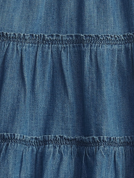 Image number 3 showing, Baby Tiered Denim Dress