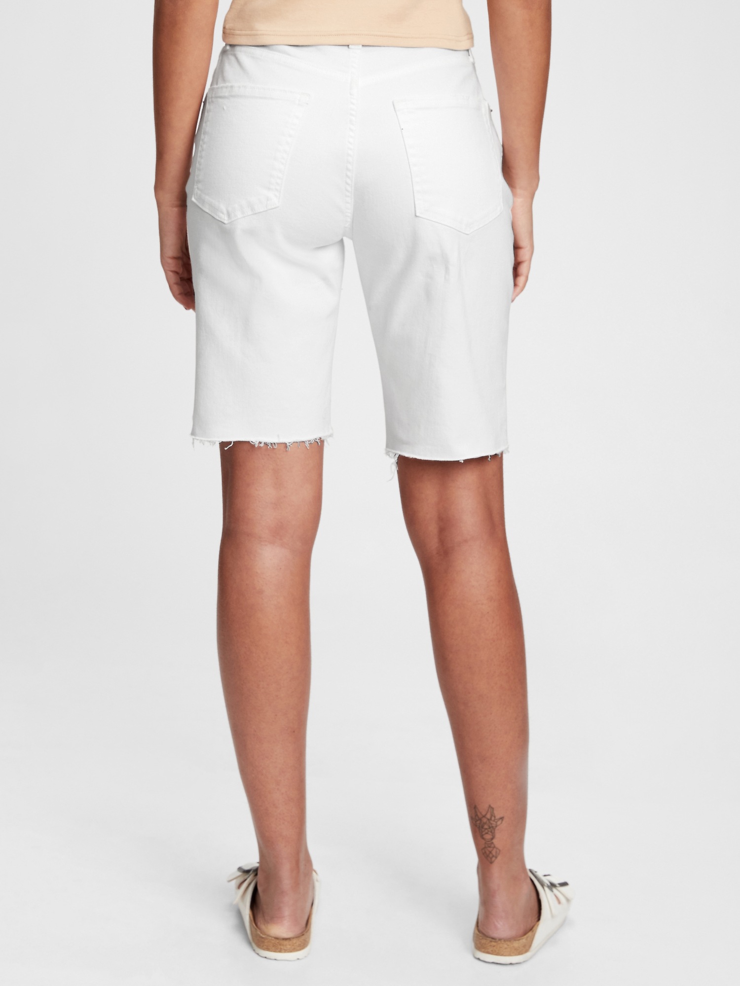 9'' High Rise Denim Bermuda Shorts With Washwellâ¢ | Gap