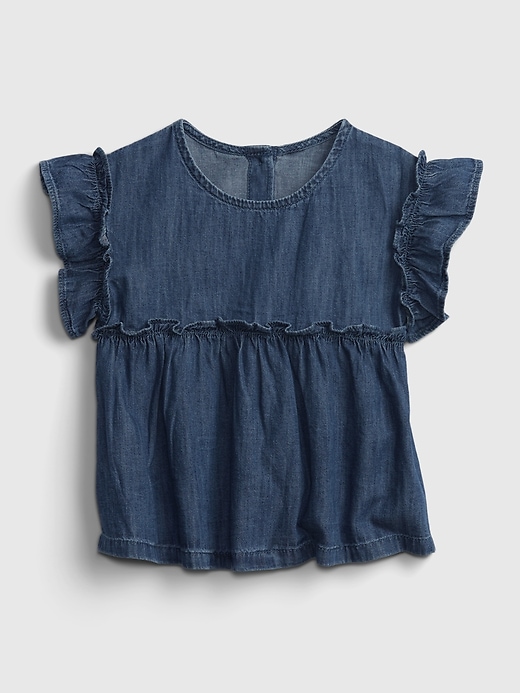 1 of 8 showing, with the color medium wash of product Toddler Denim Top