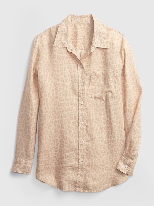 Image number 7 showing, Linen Boyfriend Shirt