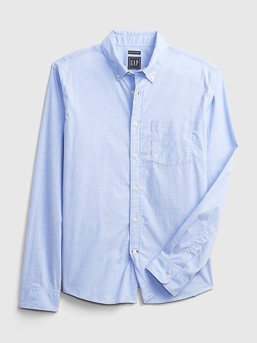 Image number 6 showing, Lived-In Stretch Poplin Shirt In Untucked Fit