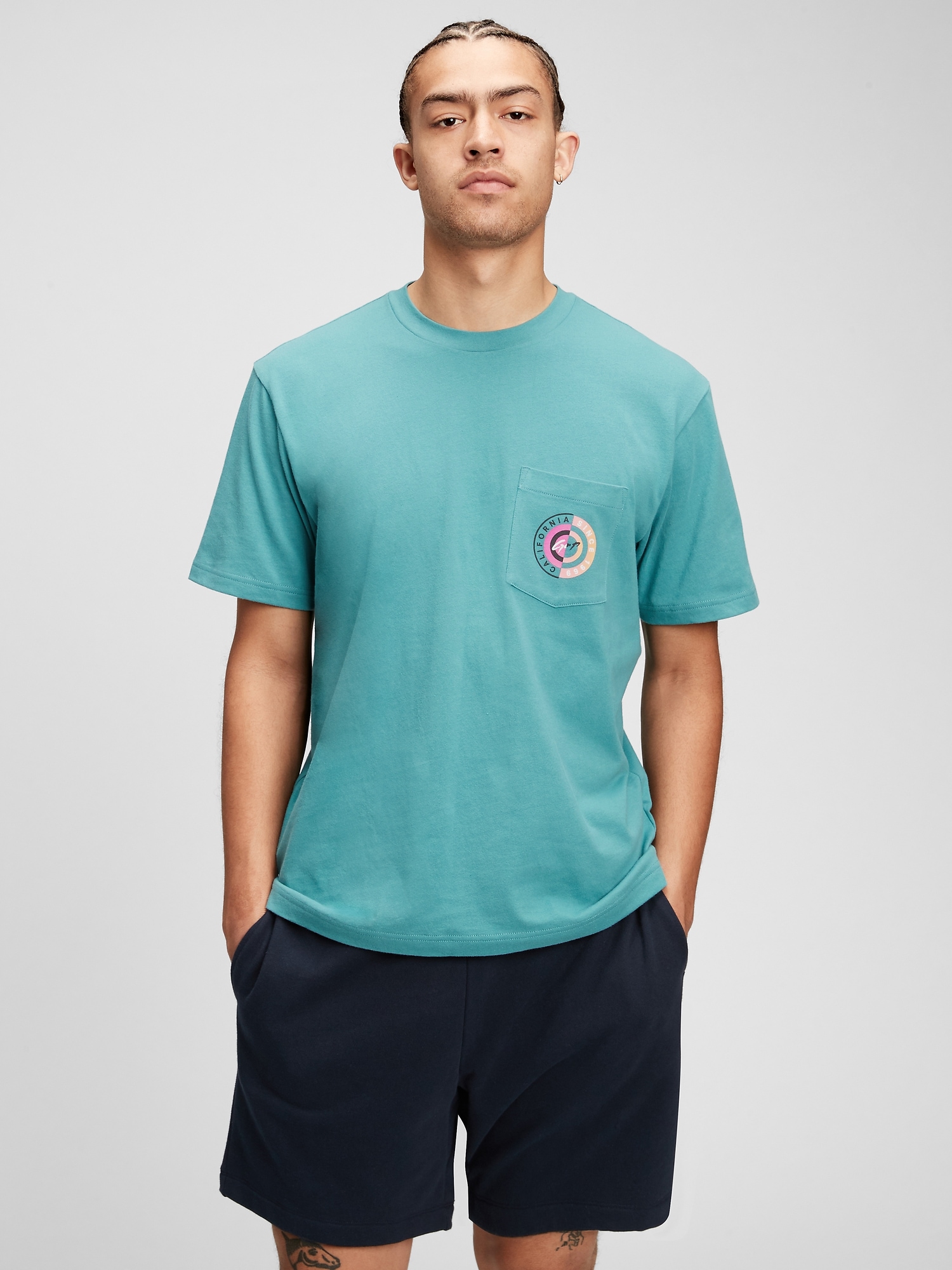 graphic pocket t shirt