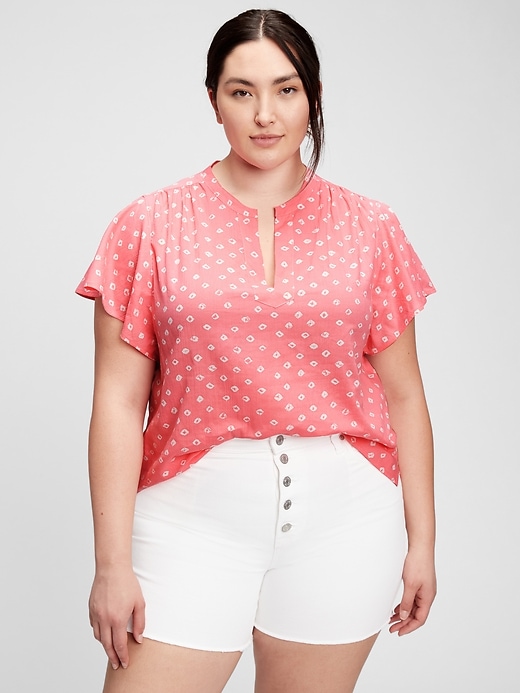 Image number 4 showing, Ruffle Sleeve Top