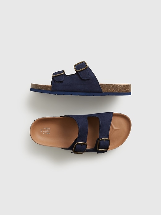 1 of 8 showing, with the color military blue of product Kids Blue Sandals