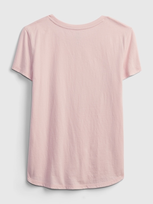 2 of 8 showing, with the color misty rose of product Kids 100% Organic Cotton Interactive T-Shirt