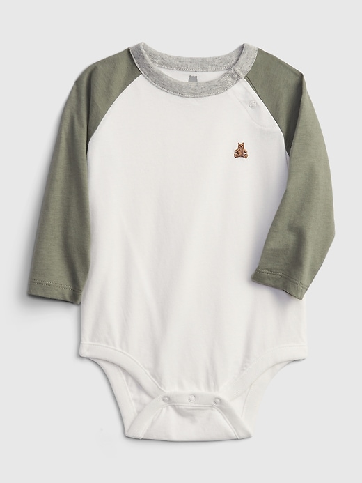 View large product image 1 of 1. Baby 100% Organic Cotton Mix and Match Colorblock Bodysuit