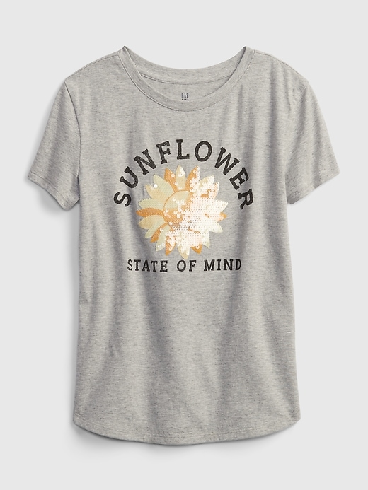 Image number 1 showing, Kids Organic Cotton Interactive Graphic T-Shirt