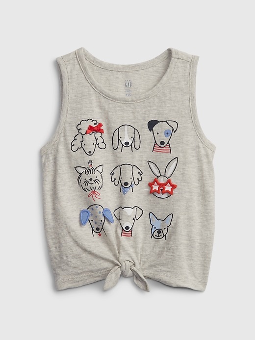 1 of 8 showing, with the color gray dog town of product Toddler Interactive Graphic Tank Top