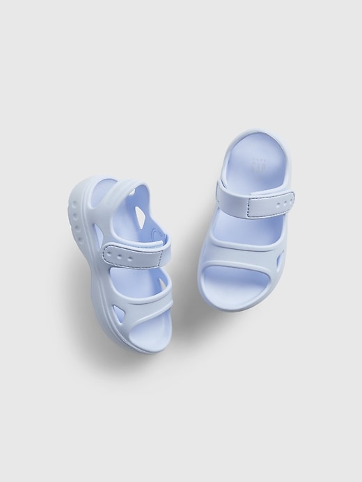 1 of 8 showing, with the color bicoastal blue of product Toddler Sandals