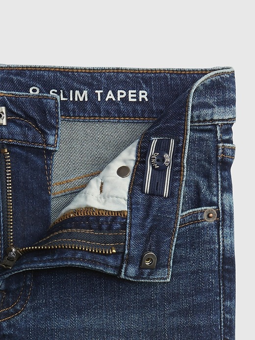 Image number 3 showing, Kids Slim Taper Jeans with Stretch
