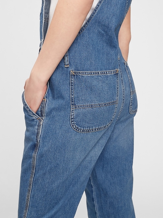 Image number 3 showing, Relaxed Denim Overalls With Washwell&#153