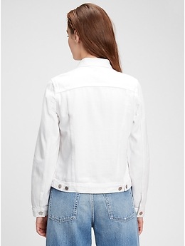 white denim jacket gap
