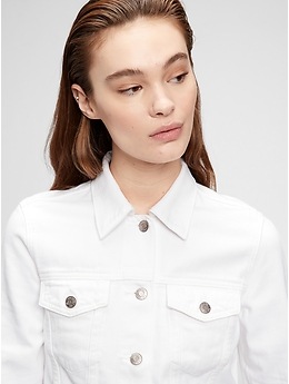 white denim jacket gap