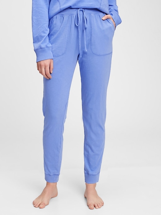 1 of 8 showing, with the color hyacinth blue of product Tee Sweats Joggers