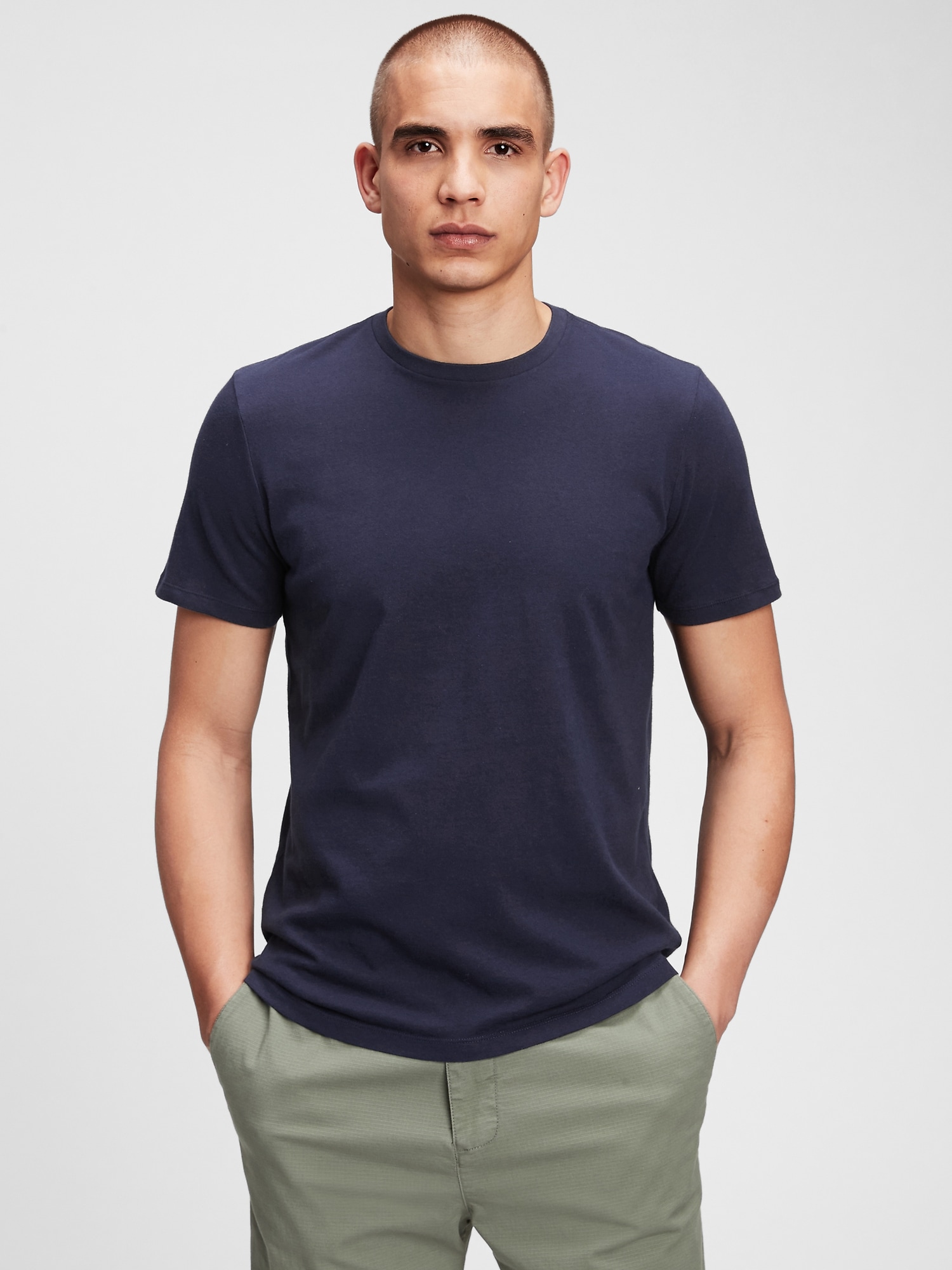 Gap Classic Cotton T-shirt In Blue