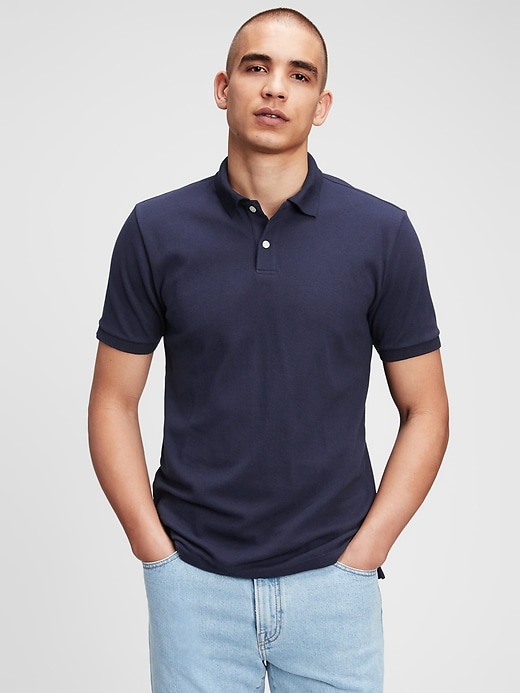 Image number 1 showing, Pique Polo Shirt