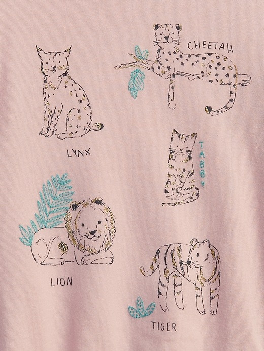 Image number 3 showing, Toddler Cat Graphic T-Shirt