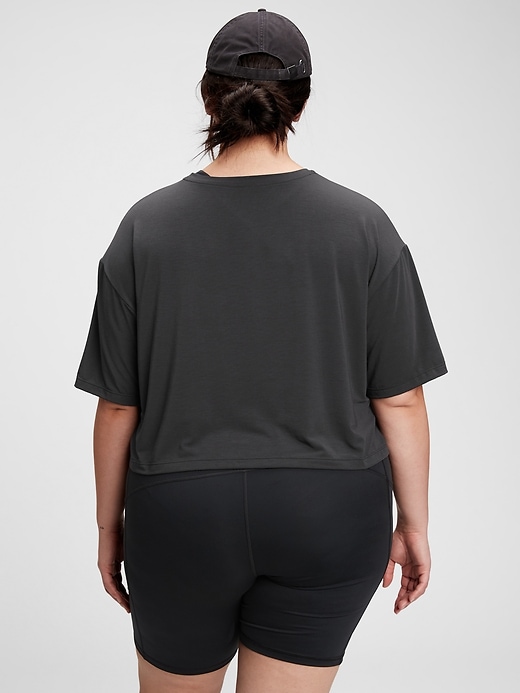 2 of 8 showing, with the color true black of product GapFit Breathe T-Shirt