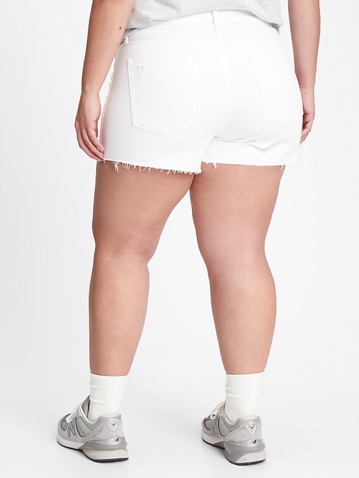 2 of 8 showing, with the color optic white of product 3" High Rise Cheeky Shorts with Washwell™