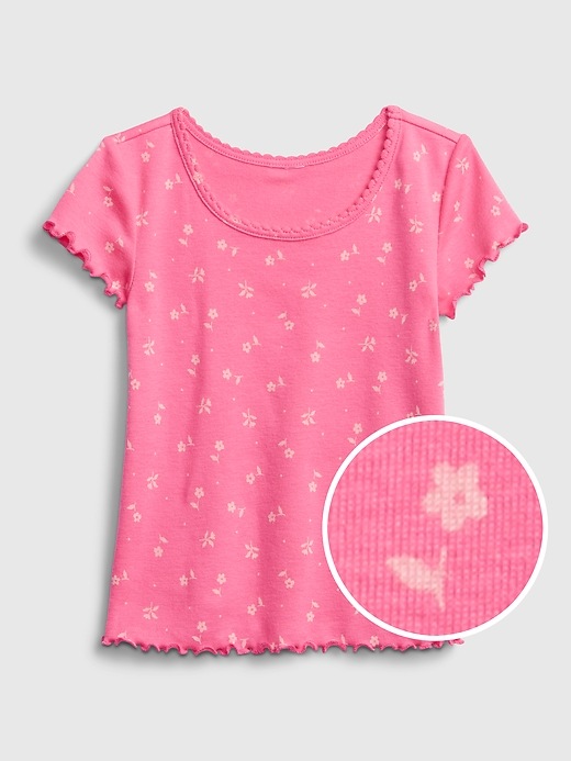 Image number 4 showing, Toddler Ribbed Scalloped T-Shirt