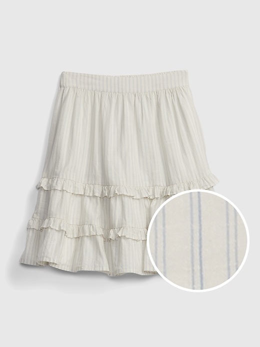 1 of 8 showing, with the color awing stripe blue of product Kids Stripe Skirt
