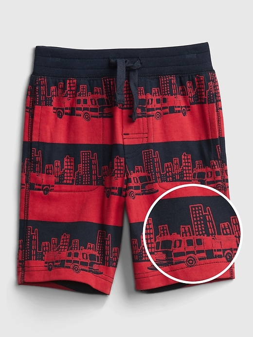 Image number 7 showing, Toddler Organic Cotton Mix and Match Print Pull-On Shorts