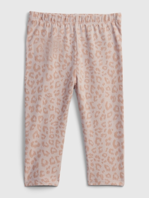 1 of 8 showing, with the color dull rose of product Baby Organic Cotton Mix and Match Print Leggings