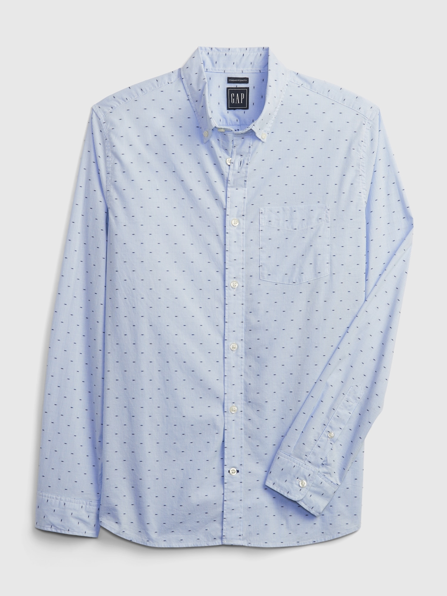 Gap standard fit stretch shirt deals