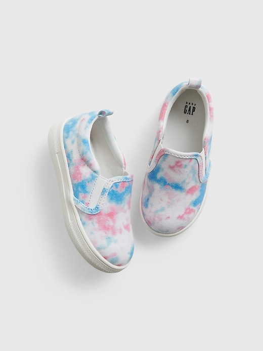 View large product image 1 of 1. Toddler Tie-Dye Slip-On Shoes