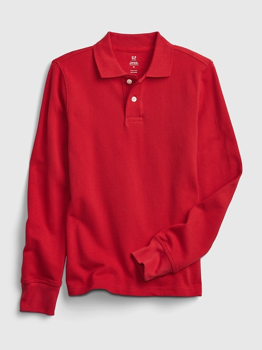 Image number 8 showing, Kids Organic Cotton Uniform Polo Shirt
