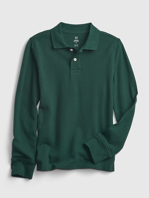 Image number 7 showing, Kids Organic Cotton Uniform Polo Shirt