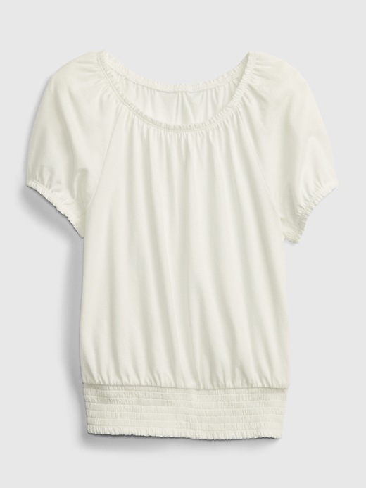 1 of 8 showing, with the color new off white of product Kids Smocked Top