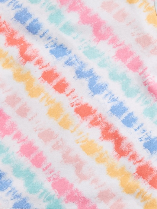 2 of 8 showing, with the color multi tie dye of product Kids 100% Organic Cotton Tie-Dye PJ Set