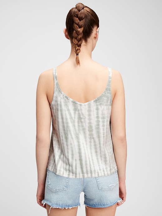 2 of 8 showing, with the color green tie dye of product Tie-Dye Tank Top