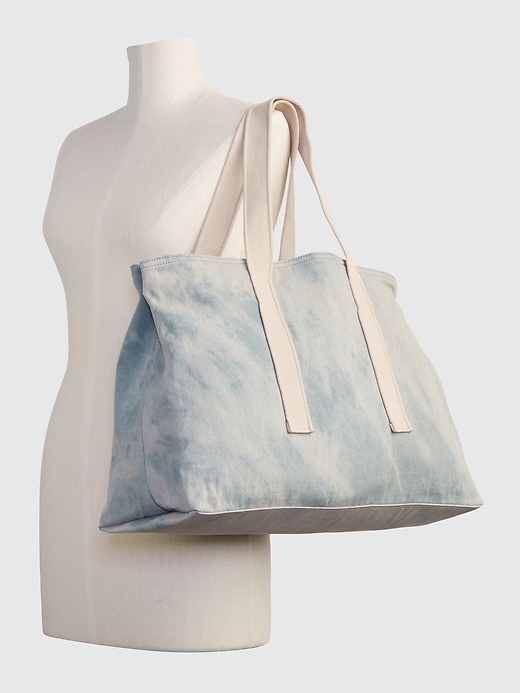 View large product image 2 of 3. Denim Tote Bag