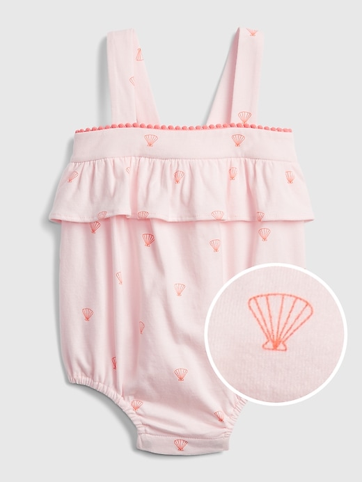 Image number 1 showing, Baby Print Bubble One-Piece