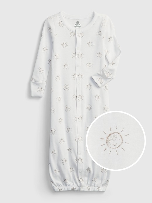 Baby 100% Organic Cotton First Favorite Convertible Sleep Gown