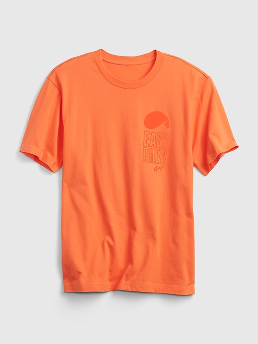 1 of 8 showing, with the color neon orange bolt of product 100% Organic Cotton Graphic T-Shirt