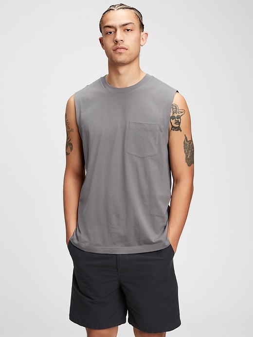 Image number 8 showing, Organic Cotton Muscle T-Shirt