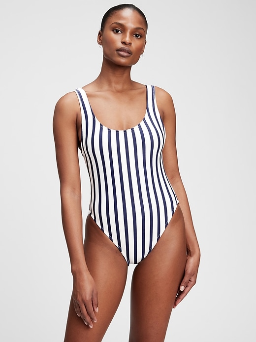 Image number 4 showing, Recycled High Cut Swim One-Piece