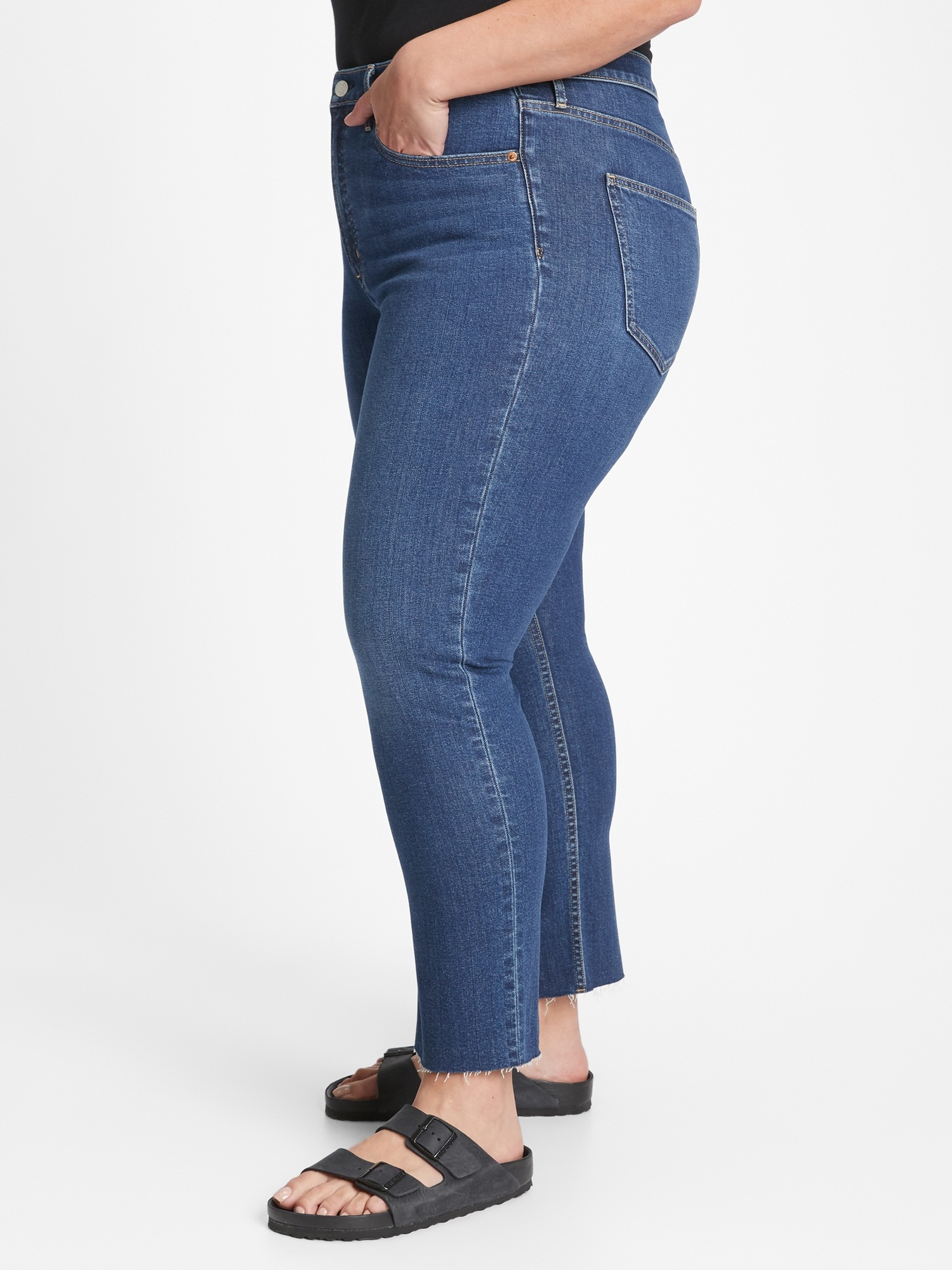 high rise cigarette jeans gap
