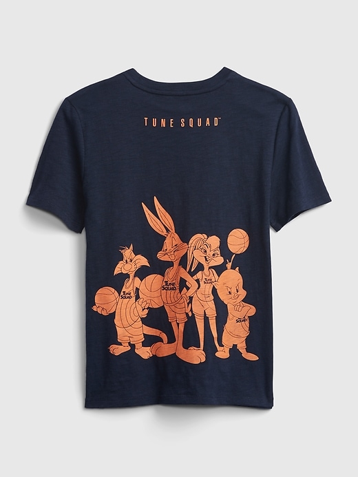 2 of 8 showing, with the color blue of product GapKids &#124 Space Jam Graphic T-Shirt