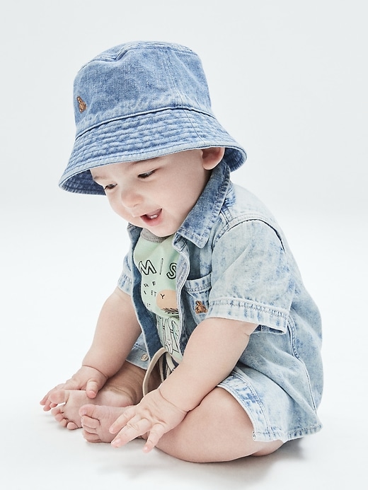 Image number 2 showing, Baby Denim Bucket Hat