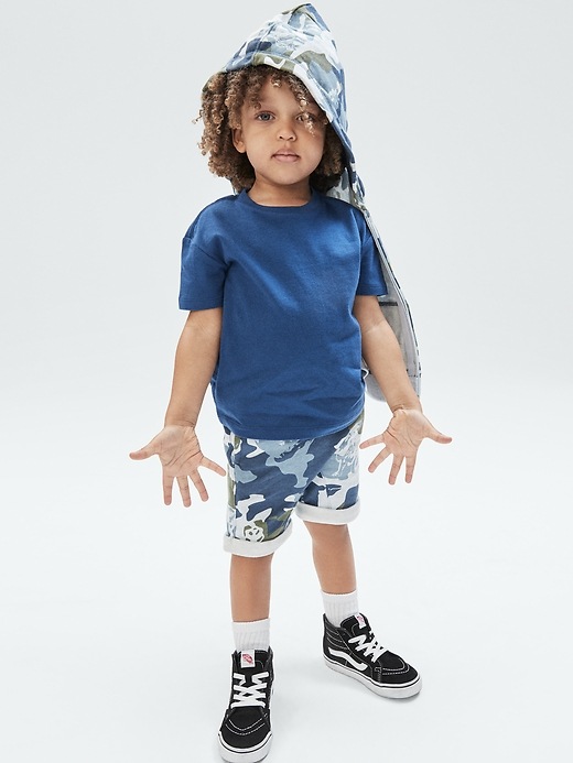 Image number 4 showing, Toddler Wildlife Camo Print Pull-On Shorts