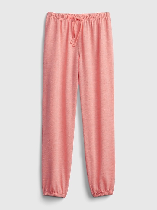 1 of 8 showing, with the color neon coral volt of product Kids Recycled Pull-On PJ Joggers